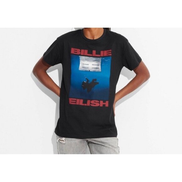 Billie Eilish Hit Me Hard and Soft Black T-Shirt Youth Size XL NWT - Picture 1 of 9